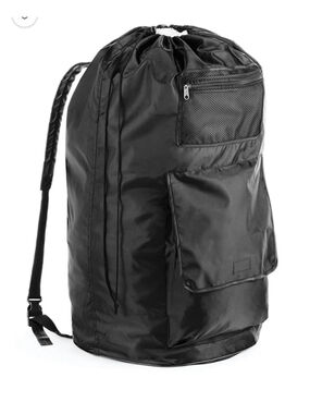NEW Whitmor Laundry Backpack One Size Black
